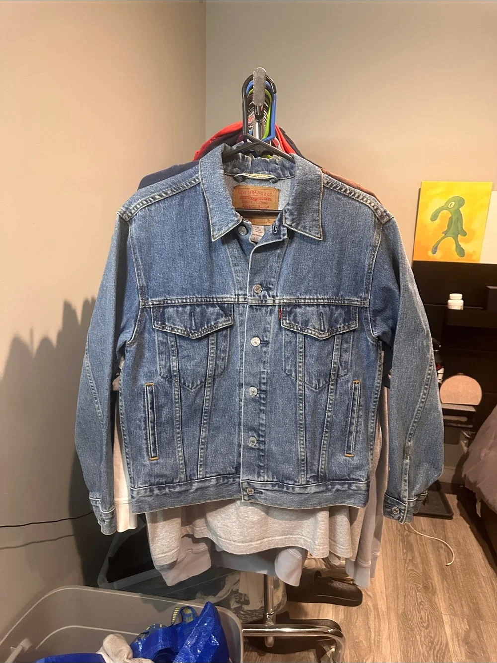 Levi’s Unisex Button Down Jean Jacket Standard Trucker Size Small Pre-Owned